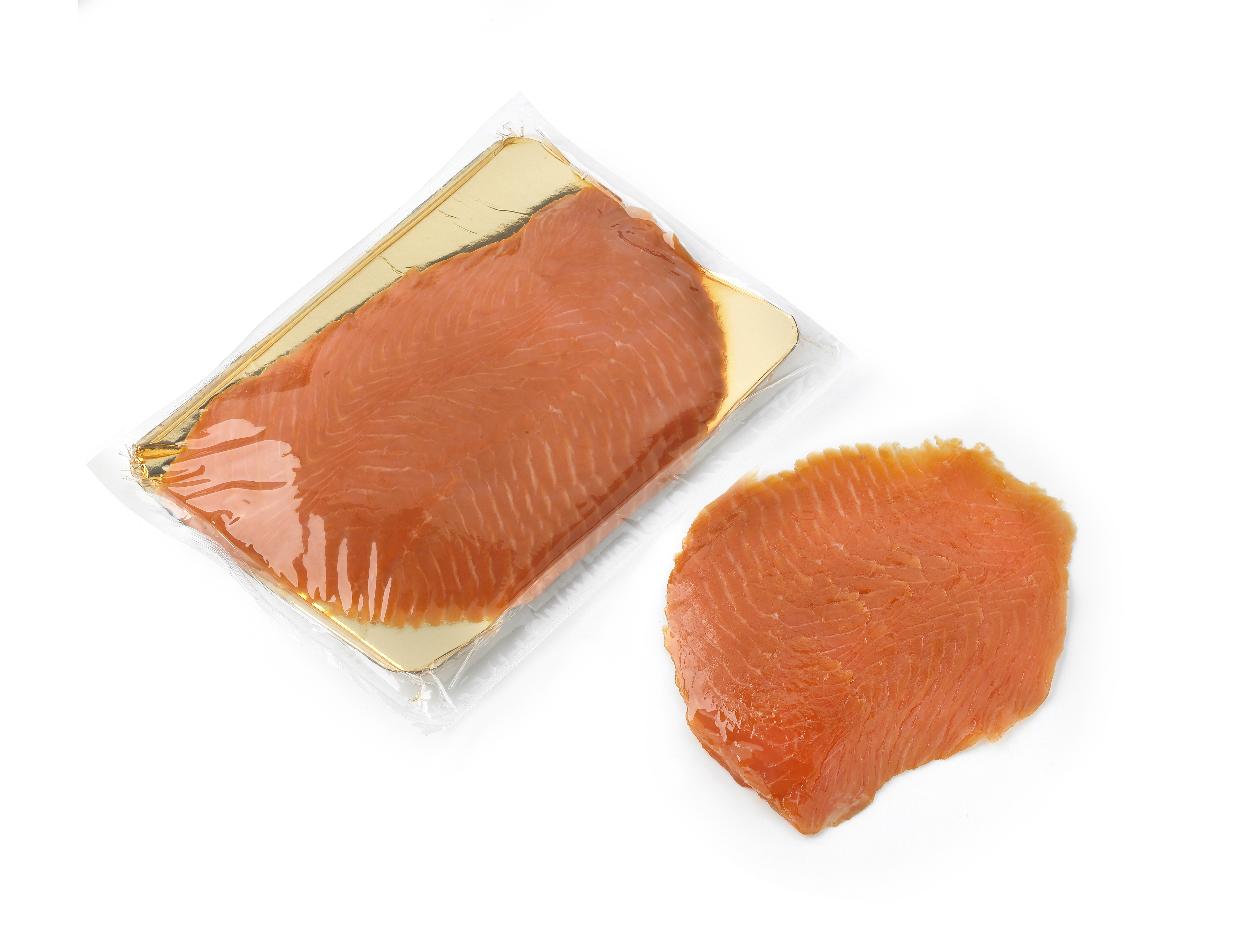 11956 Zalm gerookt gesneden Noors zuurstofarm pakje 100 gram