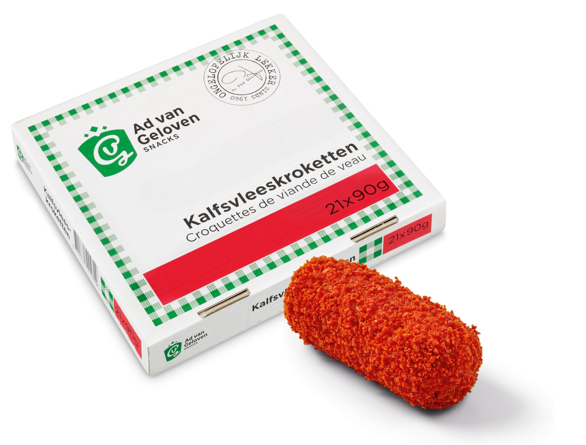 12170 Kalfsvleeskroketten 10% 21x90gr