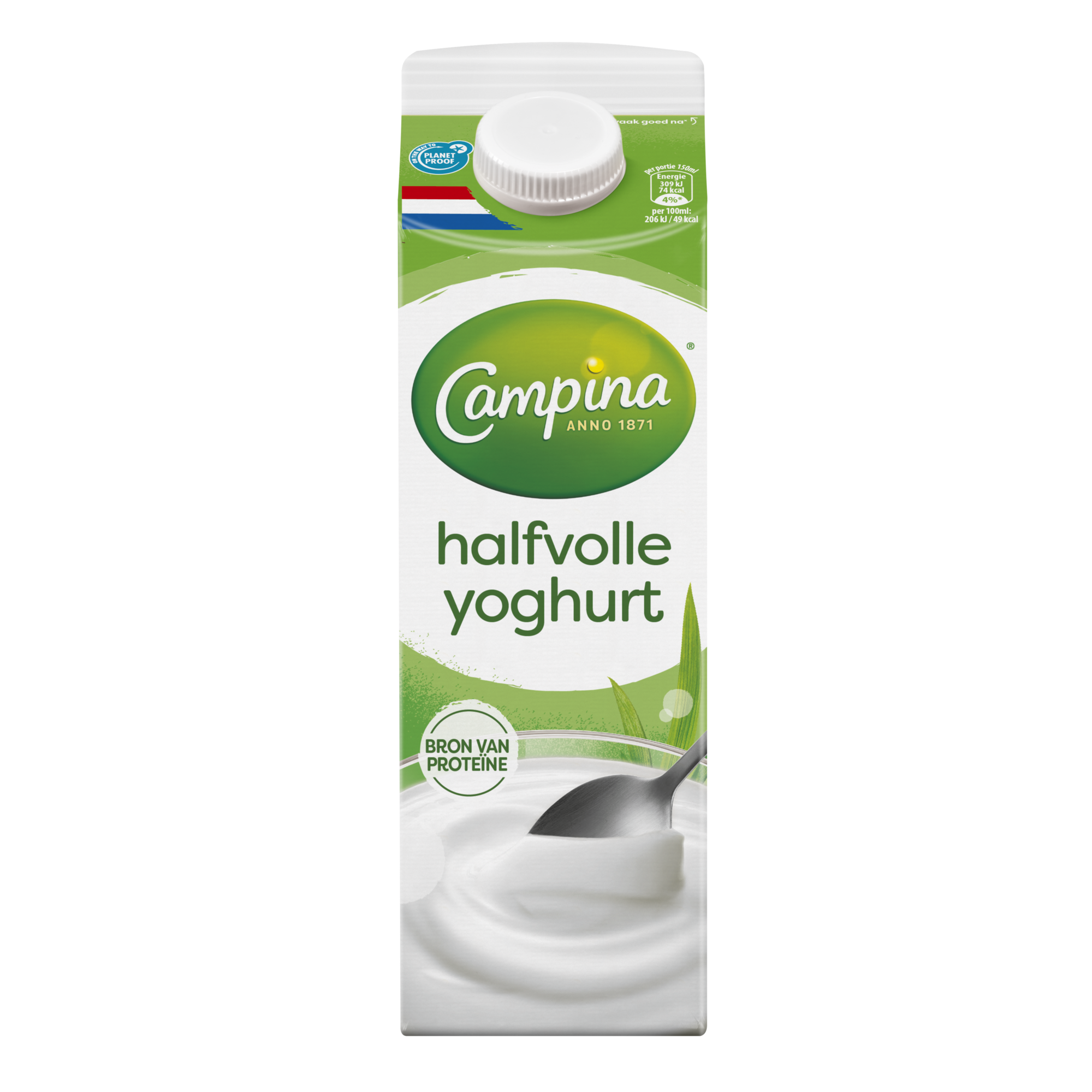 18178 Halfvolle milde yoghurt 6x1 liter