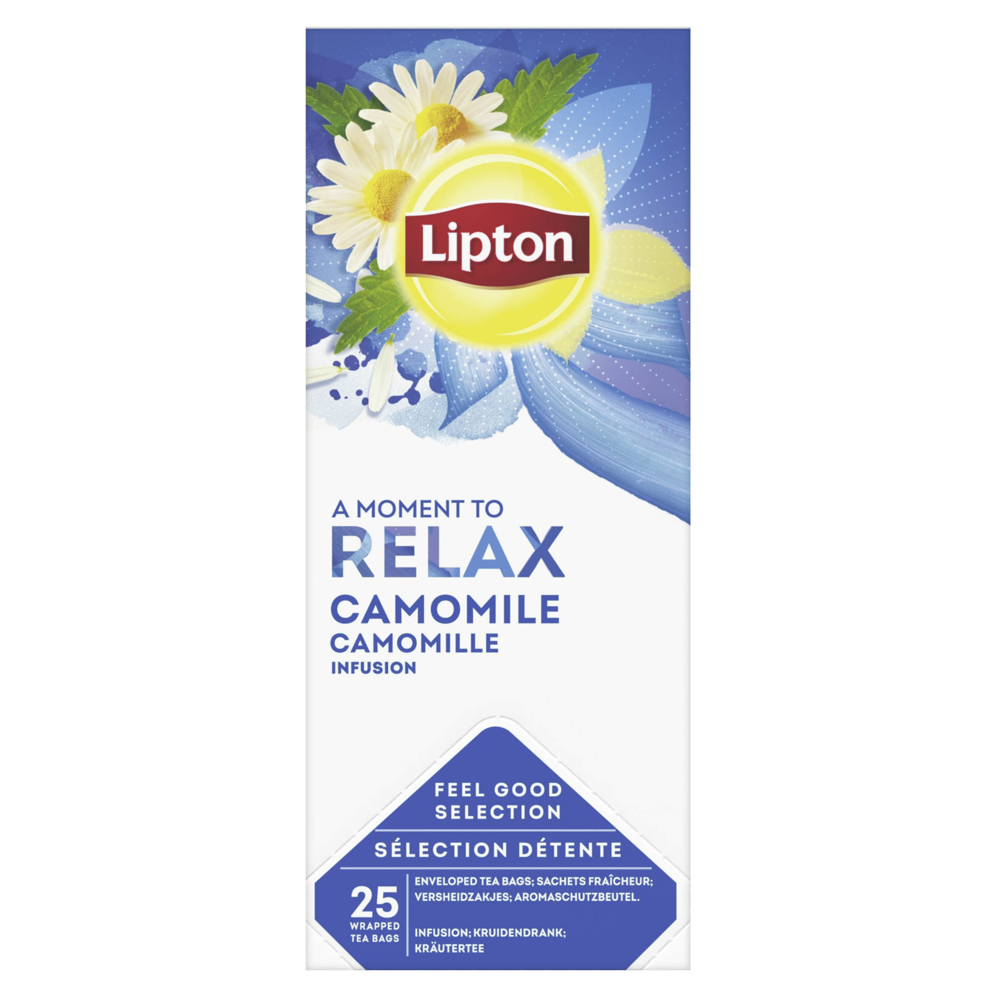 39171 Lipton feel good selection camomile thee 6x25 st