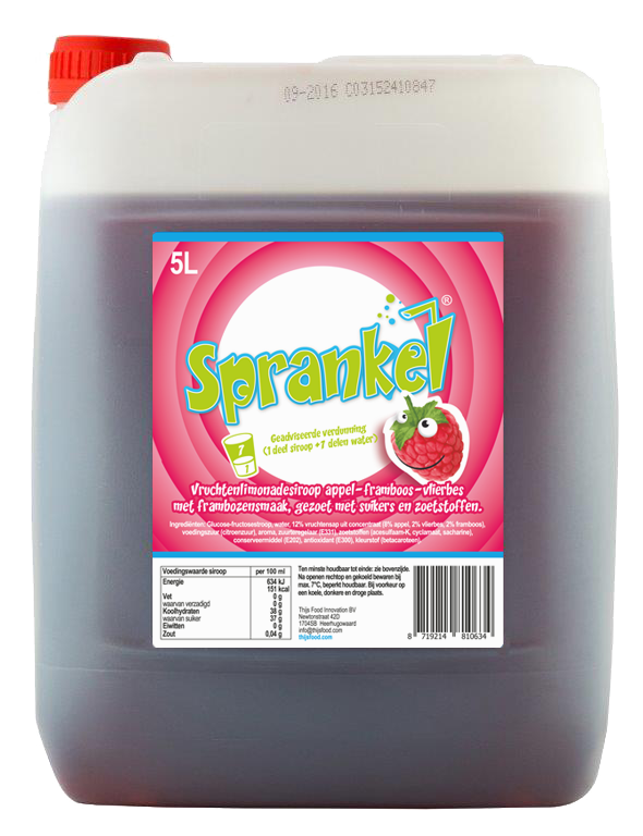 50338 Limonade siroop framboos 5ltr