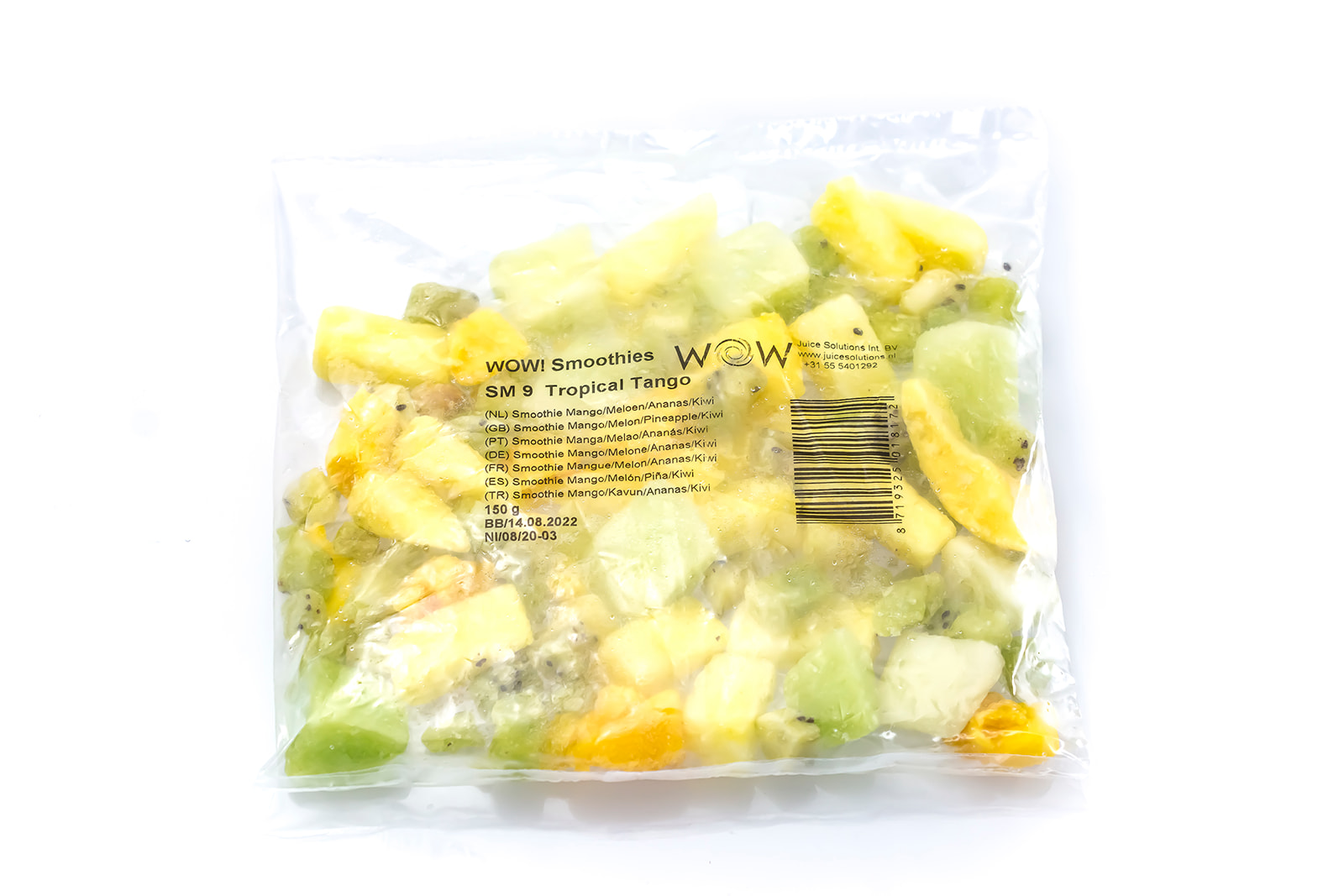 56085 Smoothie mango & meloen & kiwi & ananas 33x150 gr