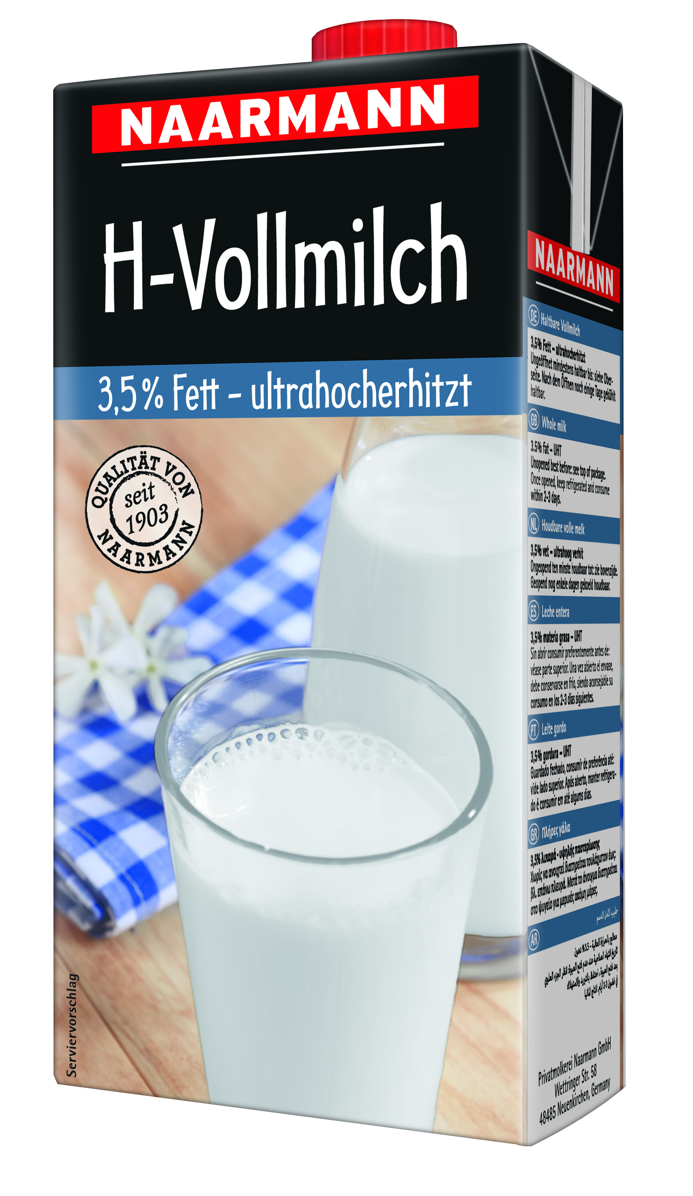 61727 Volle melk lang houdbaar met schroefdop 12x1ltr