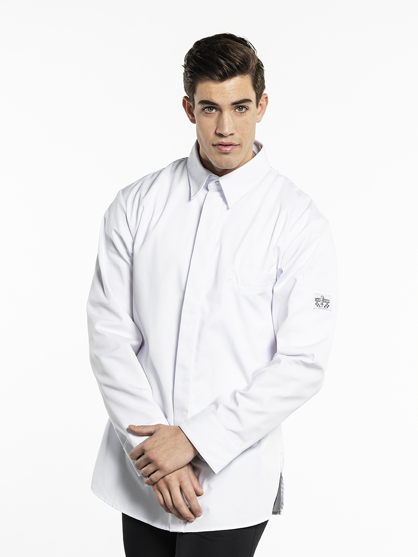 63396 Chef shirt white maat s