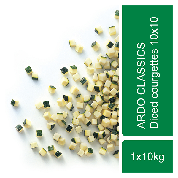 65192 Courgetteblokjes 10x10mm 10 kg