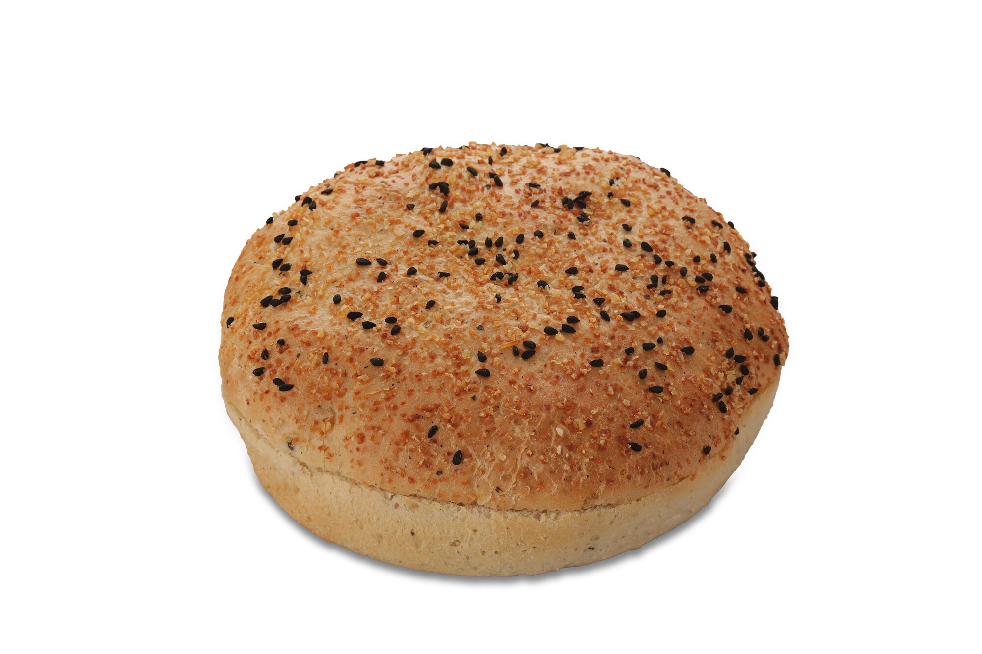 71372 Black pepper hamburger bun 36x90 gr