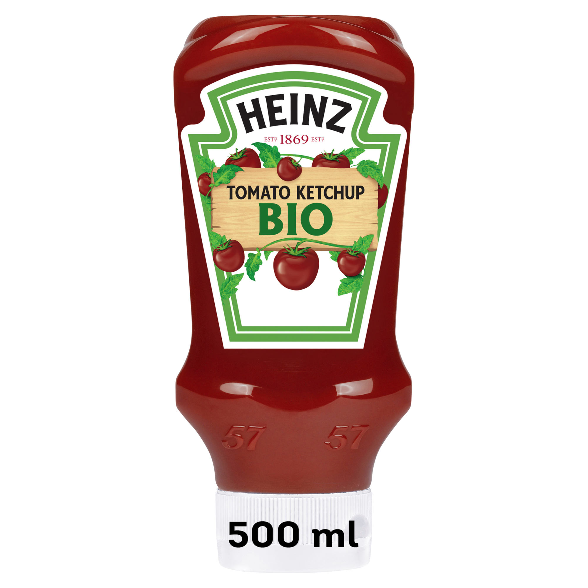 76466 Tomaten ketchup bio top down 10x500ml