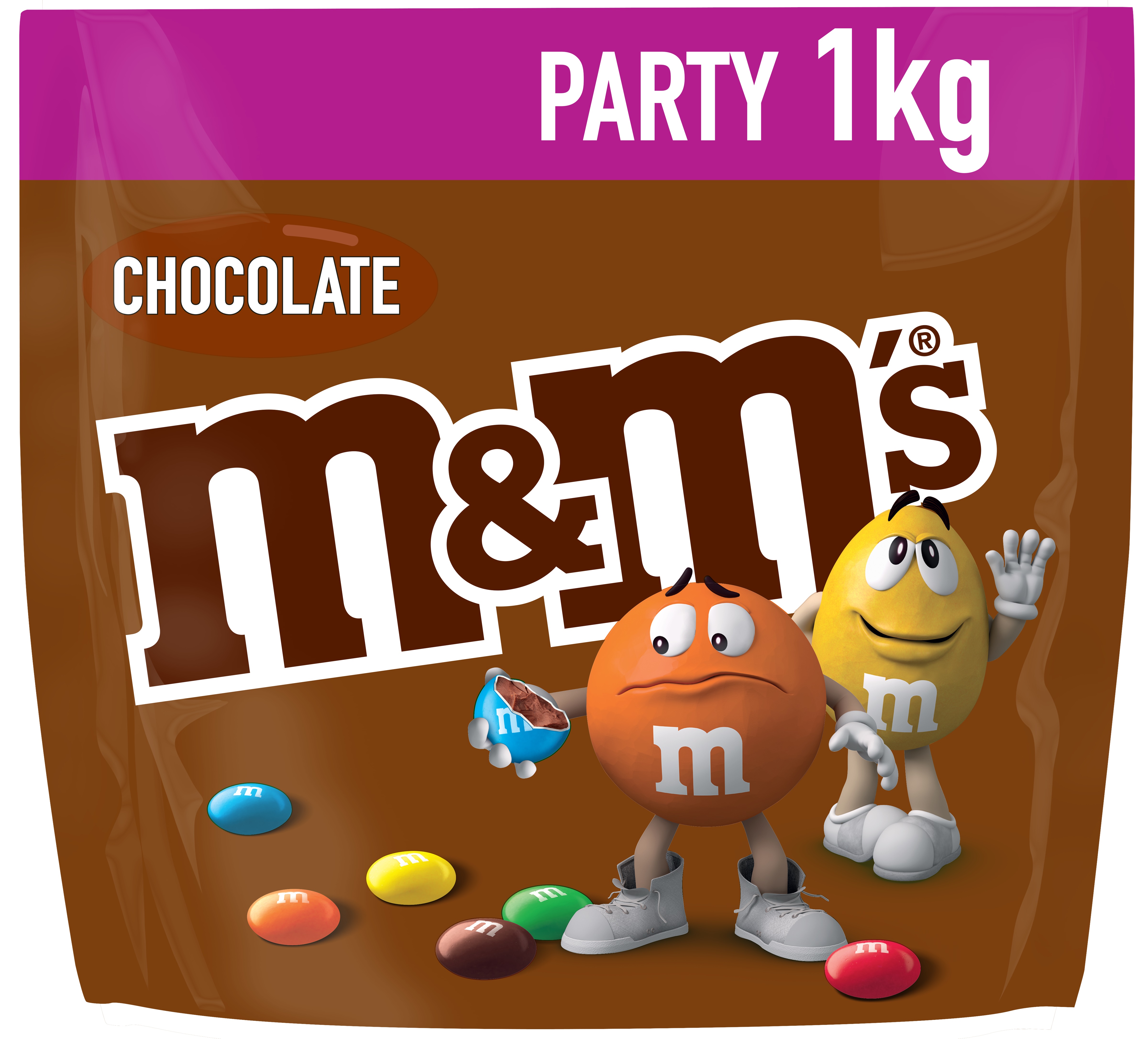 76906 M&M pouch choco 7 x 1 kilo