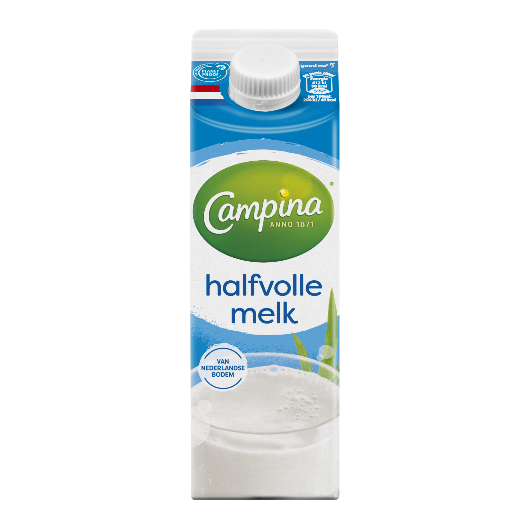 77762 Halfvolle melk pakje 6x50 ml