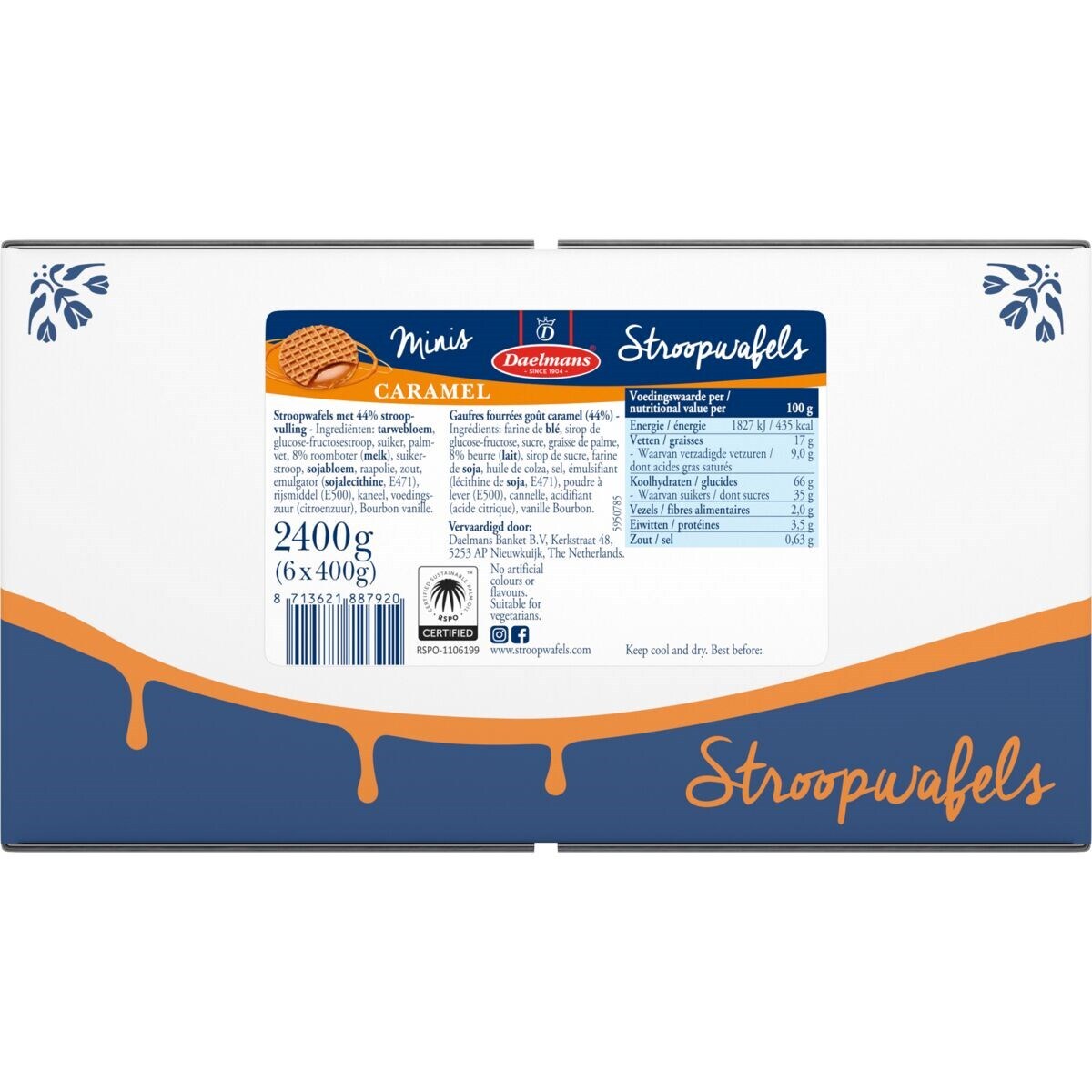 79611 Mini stroopwafels onverpakt 6x400 gram